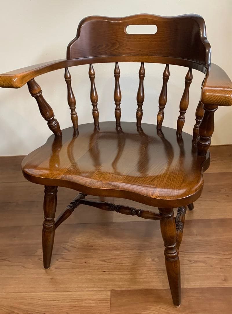 ①飛騨産業 キツツキマーク ダイニングチェア 1脚