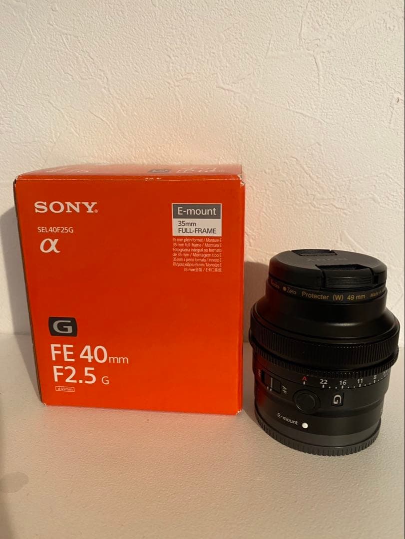 【極美品】FE40㎜F2.5G SONYレンズフィルター付き