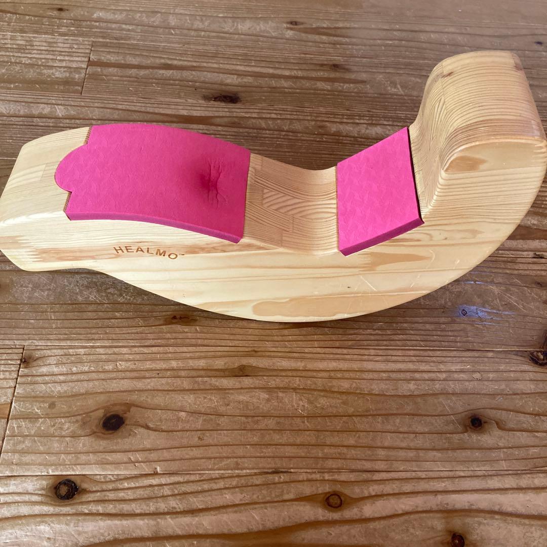HEALMO バランスボード 木製 ピンク