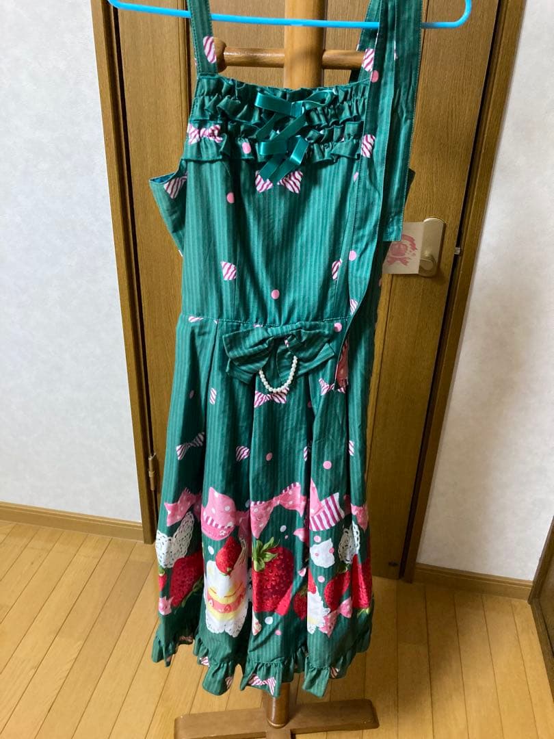 morphose メタモルフォーゼ ジャンスカスイーツ柄 リボン柄