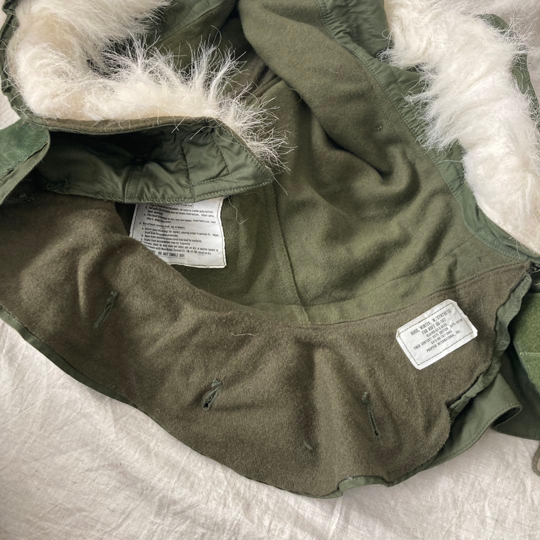 80s 米軍実物 US ARMY M-65 フード フィッシュテイルモッズコート