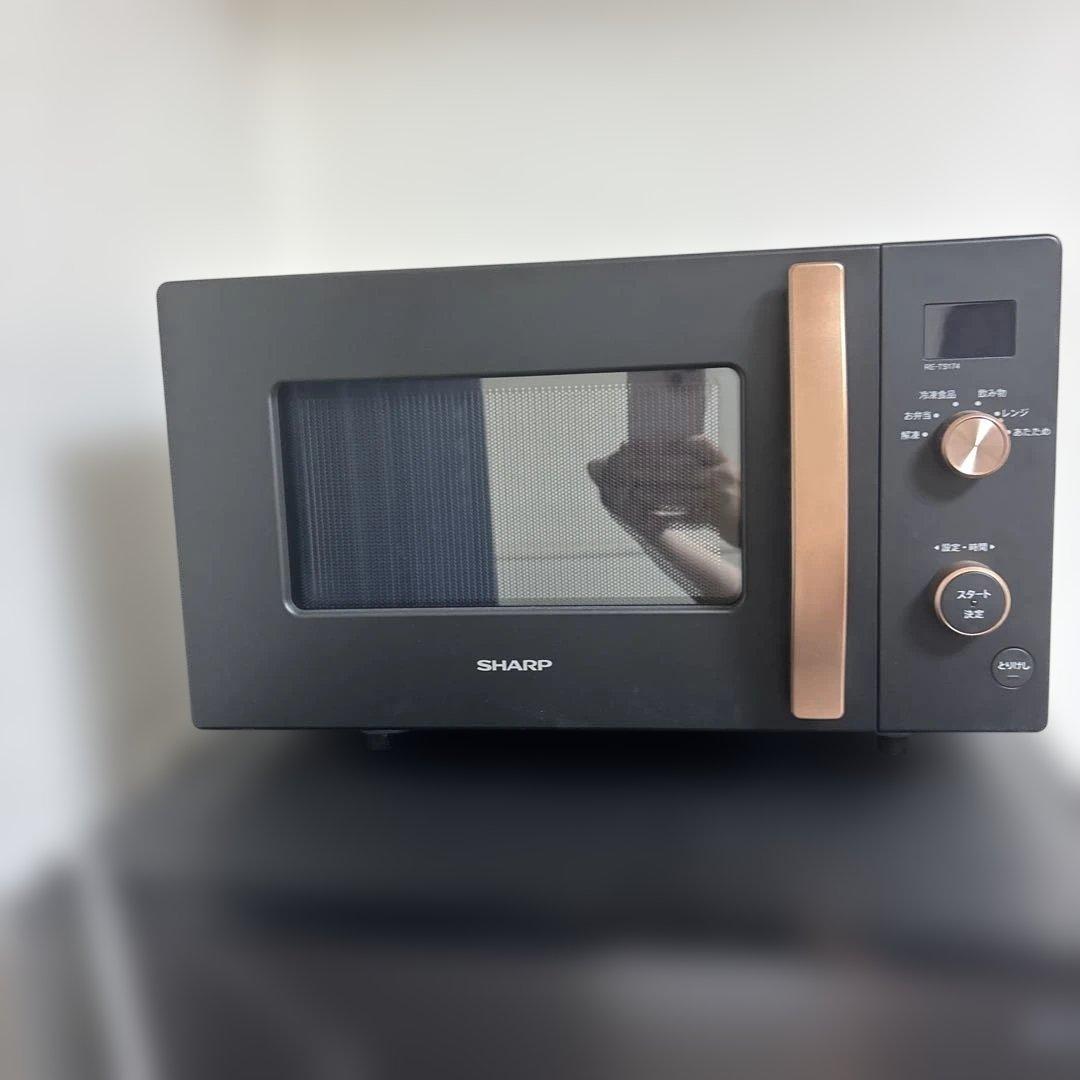 SHARP 冷蔵庫・電子レンジ セット ブラック