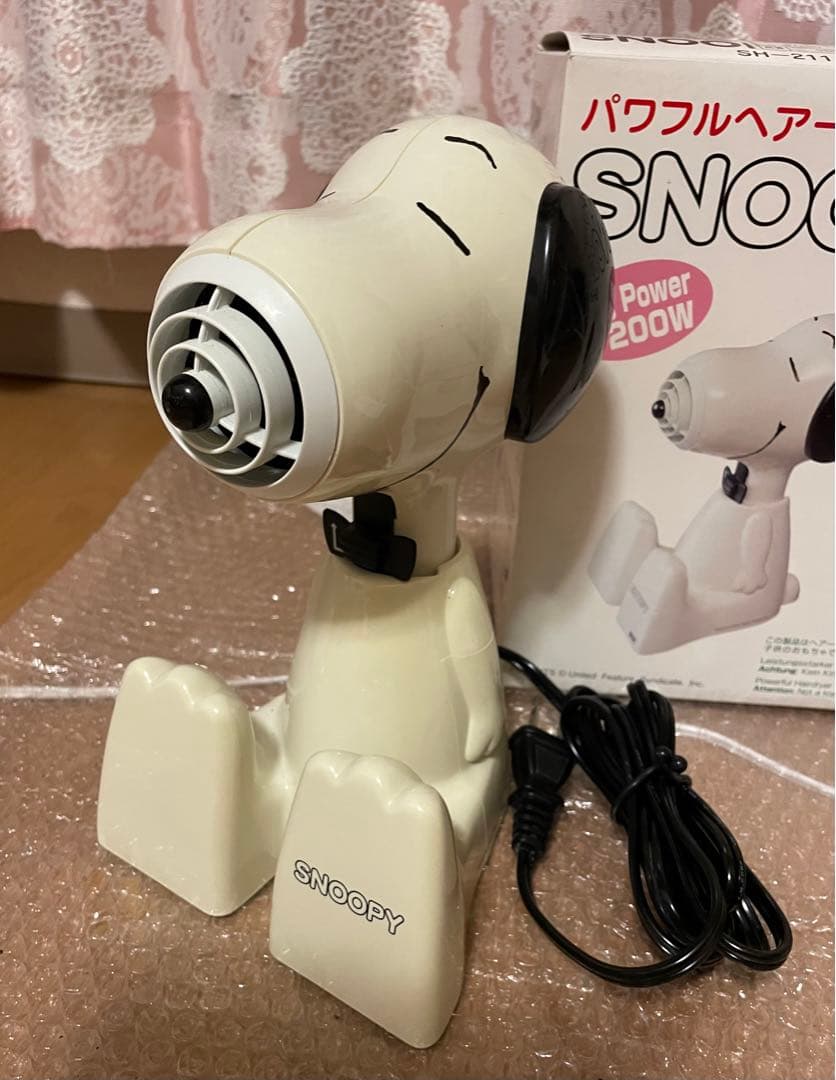 レア！美品！スヌーピ・パワフルヘアードライヤー☆