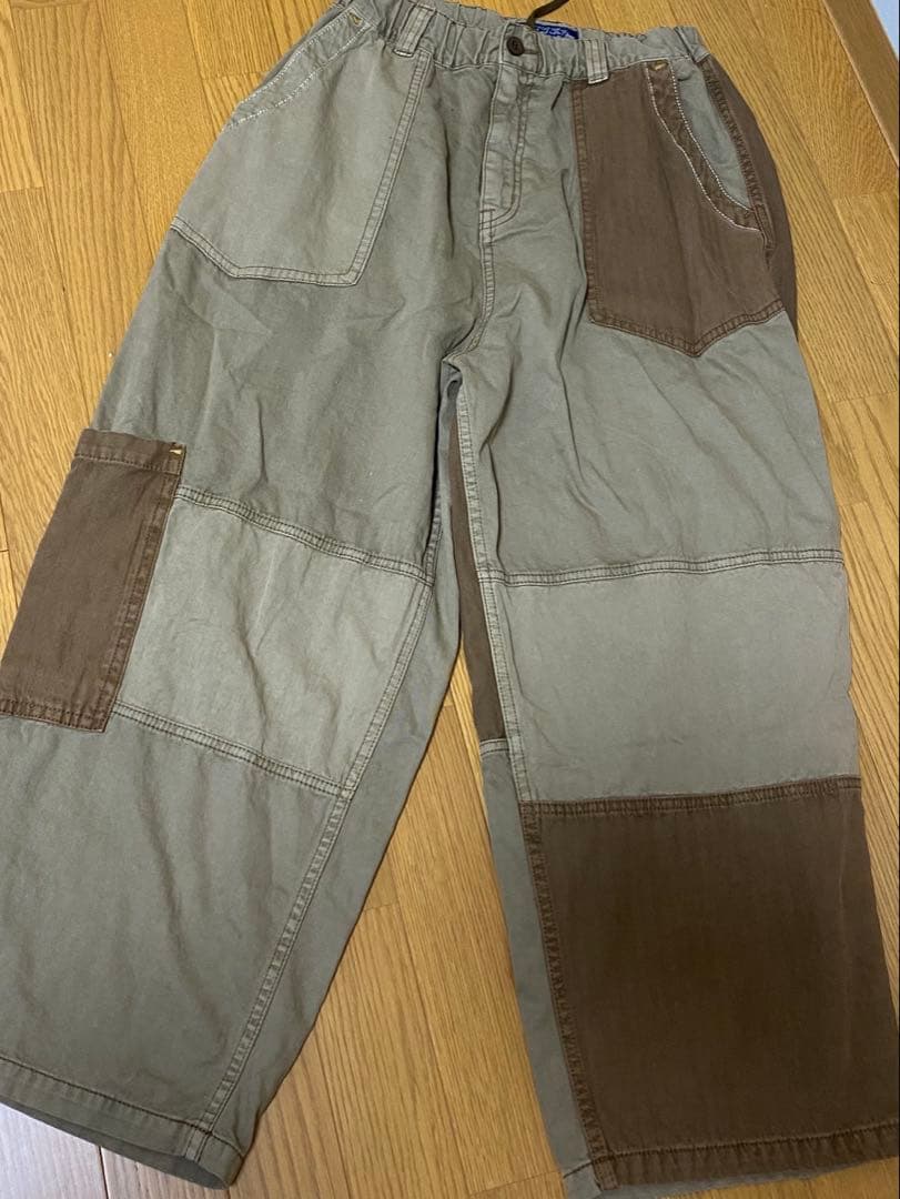 CUBE SUGAR キューブシュガー パッチワーク ワークパンツ