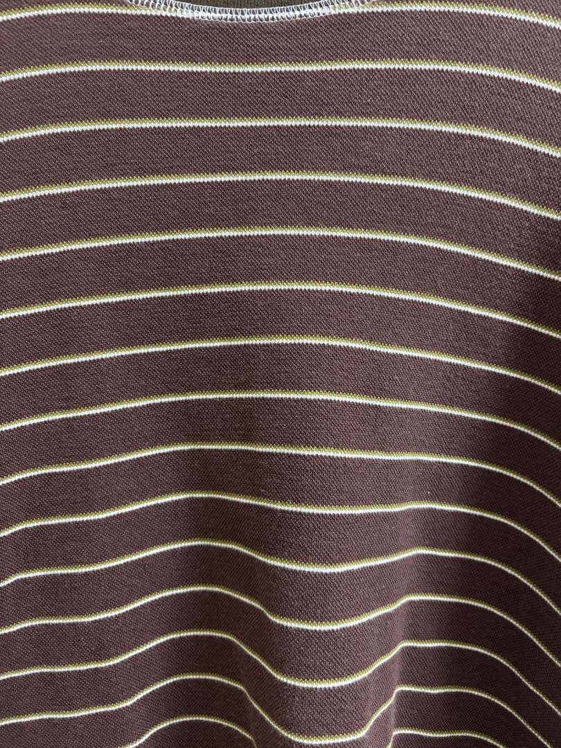 タグ付き TODAYFUL Border Long T-shirts チョコ