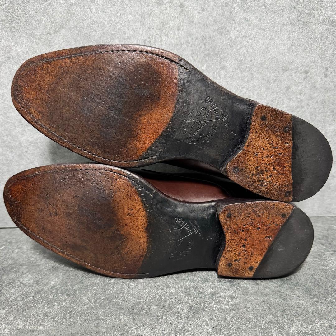 ジャランスリワヤ　ダブルモンク カーフレザー ブラウン 茶 革 【7】25cm