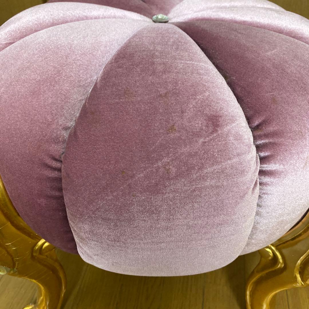 パンプキンスツール スツール パープル　紫　椅子 イス チェア 猫脚