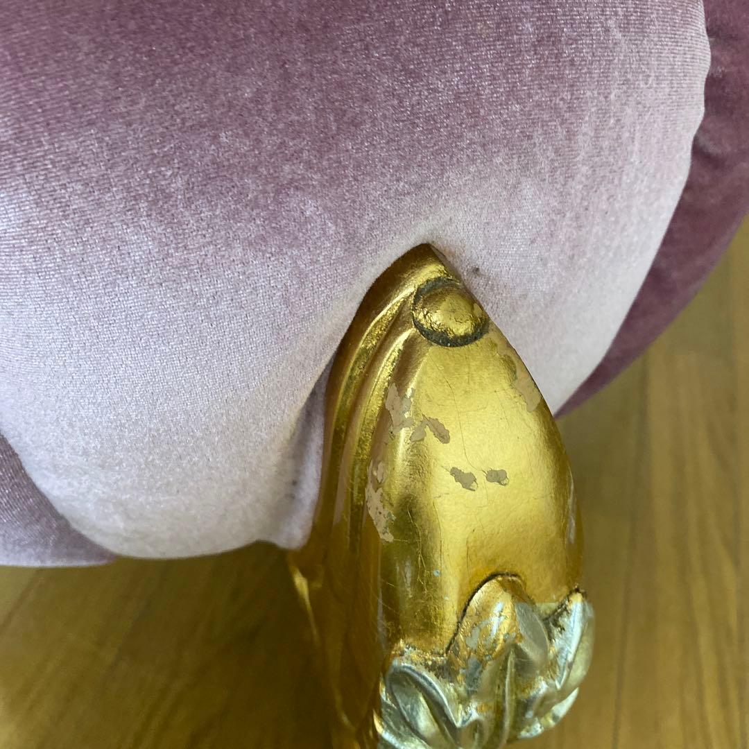 パンプキンスツール スツール パープル　紫　椅子 イス チェア 猫脚