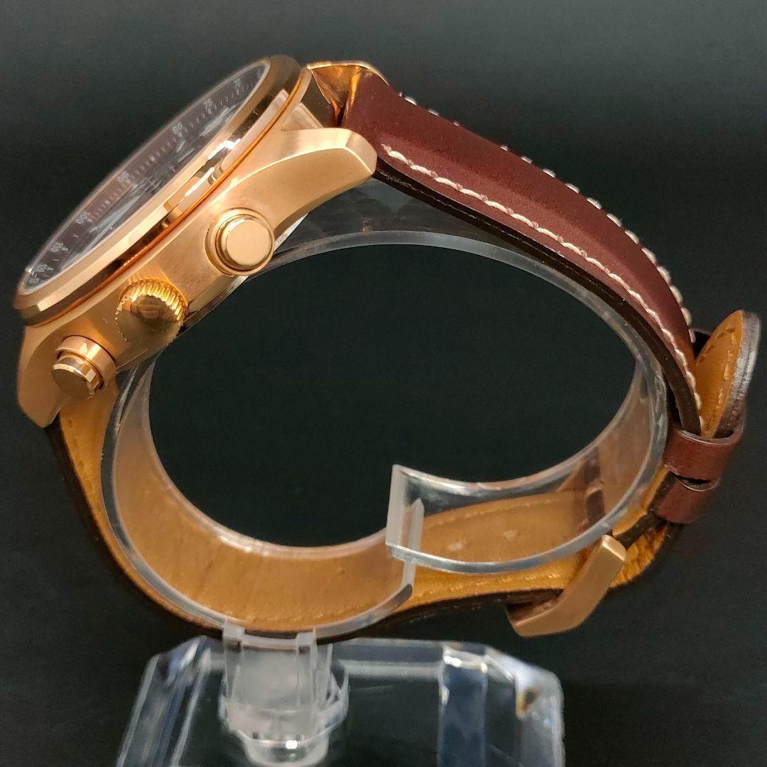 美品　CITIZEN　シチズン　ブラウン　ゴールド　レザー　ソーラー　メンズ