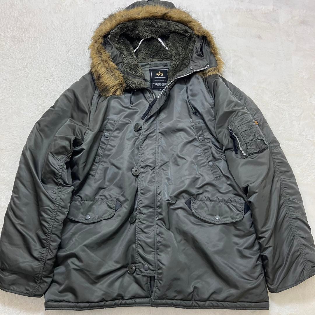 美品✨アルファインダストリーズ 3Lサイズ N-3B ボア フライトジャケット
