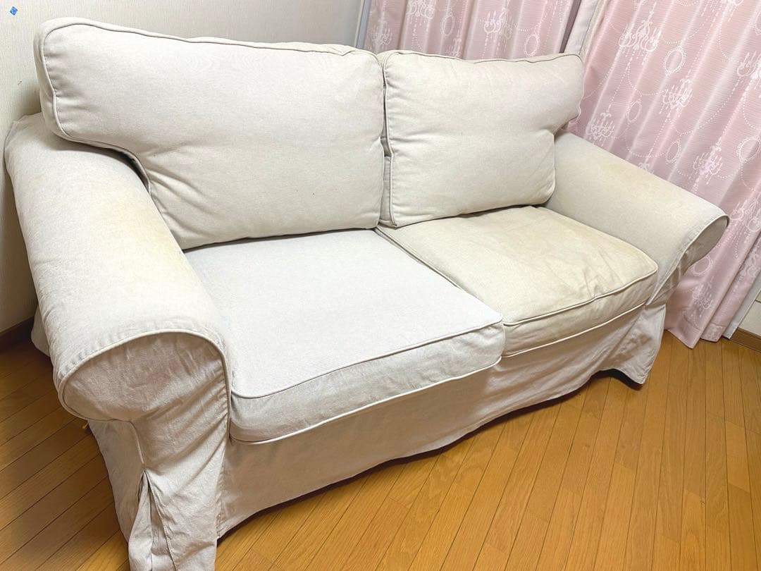 イケア(IKEA) エークトルプ 2人掛け ソファ ホワイト