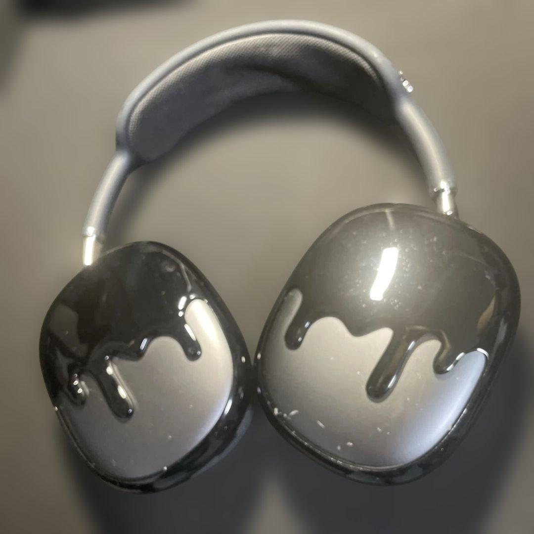 AirPods MAX スペースグレー qlix ケース付き