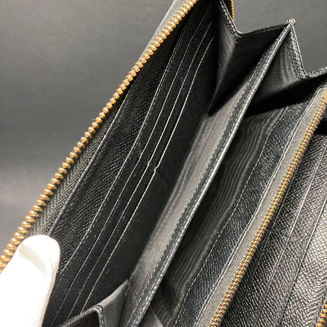 ドルチェ&ガッバーナ　長財布　ラウンドファスナー　ヒョウ柄