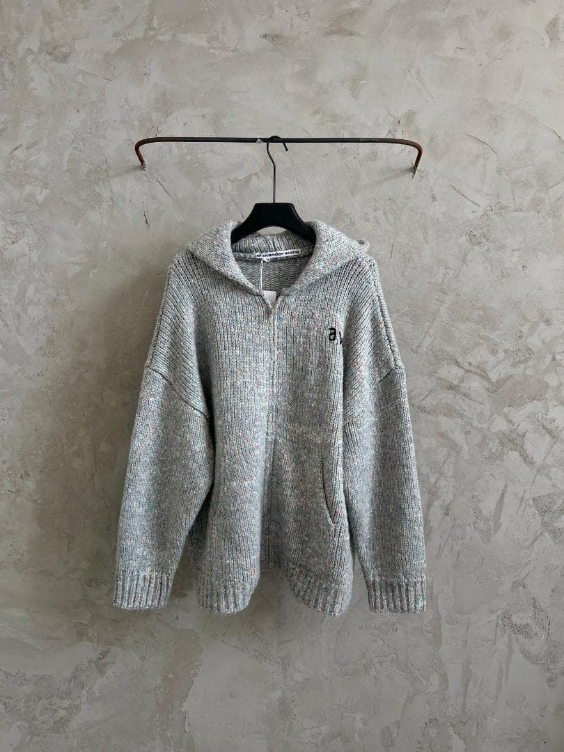 Alexander Wang ニットジップフーディ L