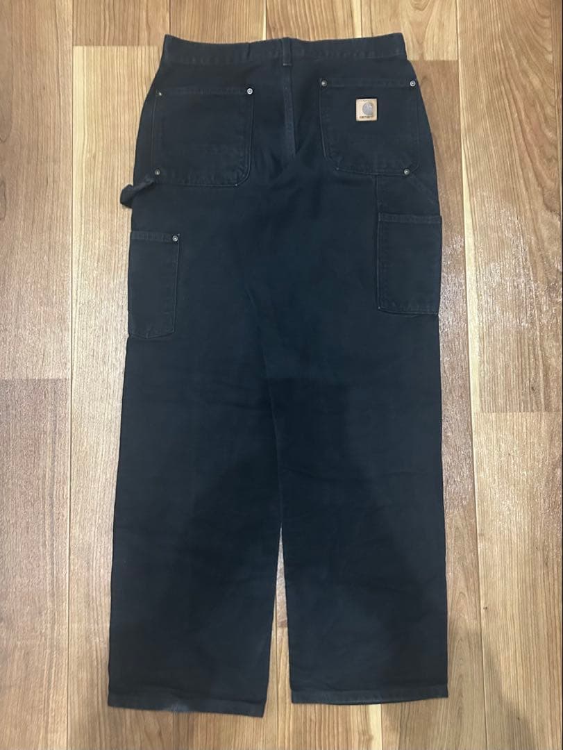 Carhartt ダブルニー w30l30 US製 黒