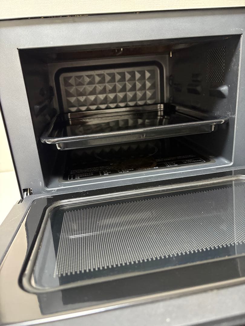 フラットオーブンレンジ YAMAZEN ヤマゼン 縦開き 18L 2021年製