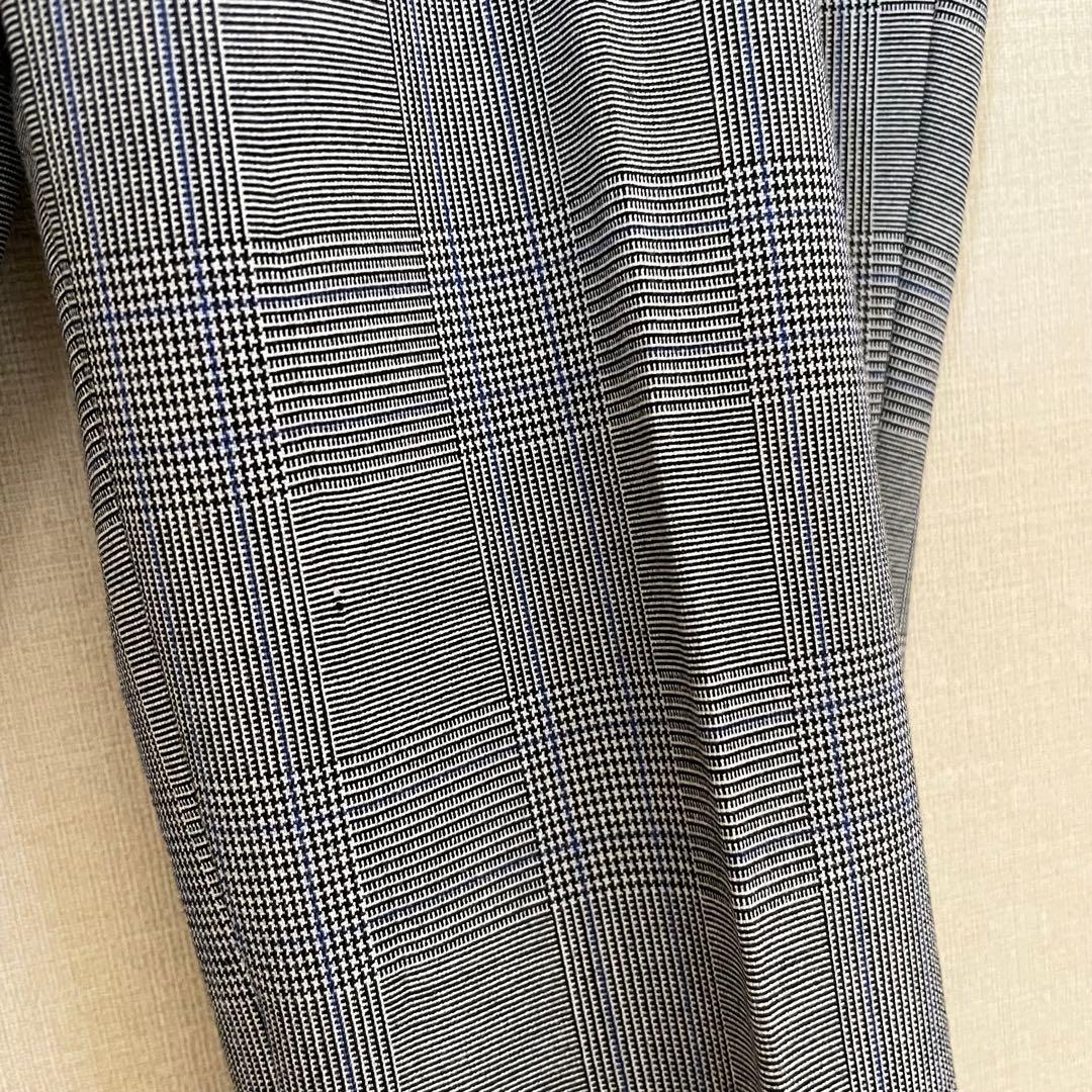 ビームスデザイン　130 グレー　チェック　ブルー　スーツ 入学式　男の子