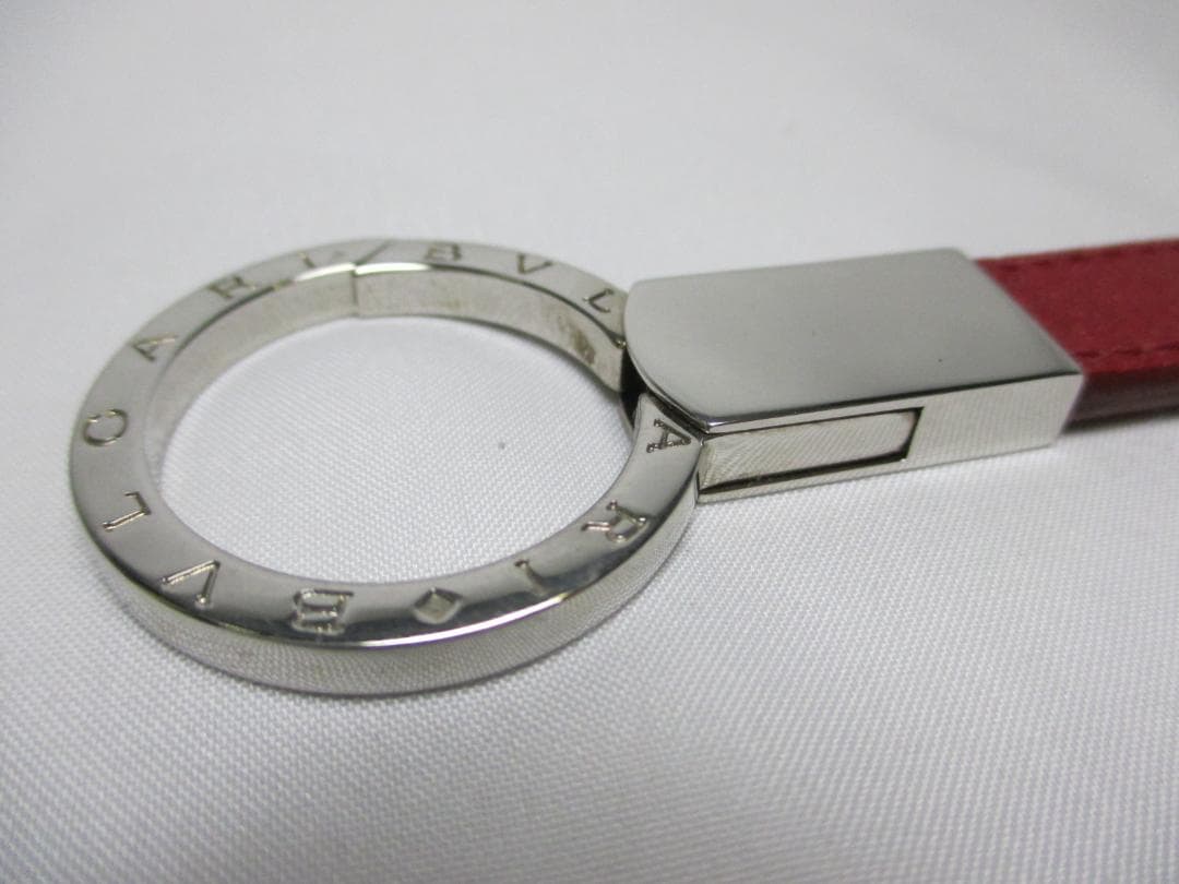 新品 ブルガリ キーリング キーホルダー 赤 本物 箱付き ラッピングOK♪