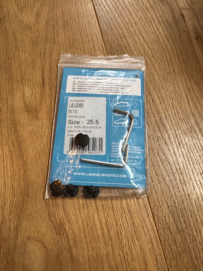 LANGE RX 110レッド スキー ブーツ