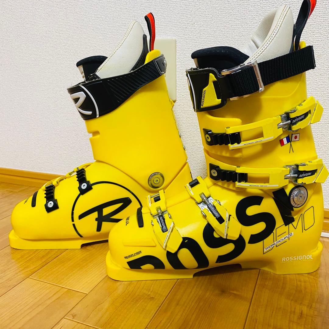 美品✨ROSSIGNOL WORLD CUP スキー ブーツ イエローDEMO