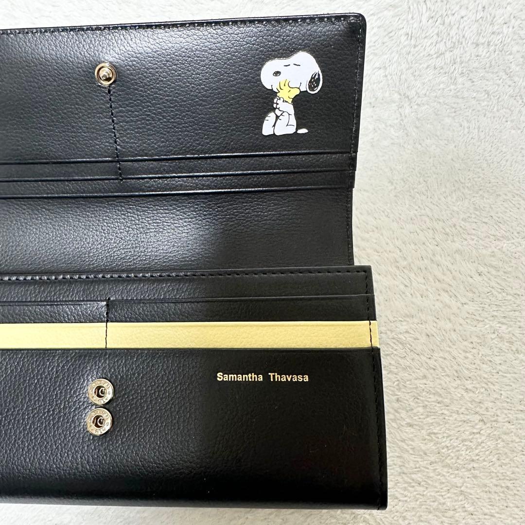 【未使用】【箱・カード付き】サマンサタバサ　スヌーピー　長財布　本革　レザー