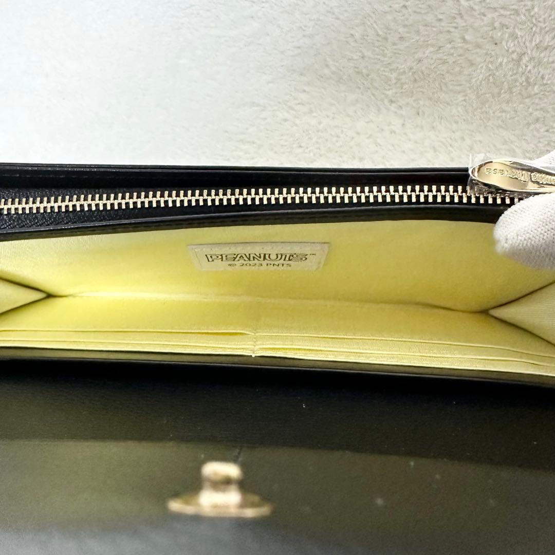 【未使用】【箱・カード付き】サマンサタバサ　スヌーピー　長財布　本革　レザー