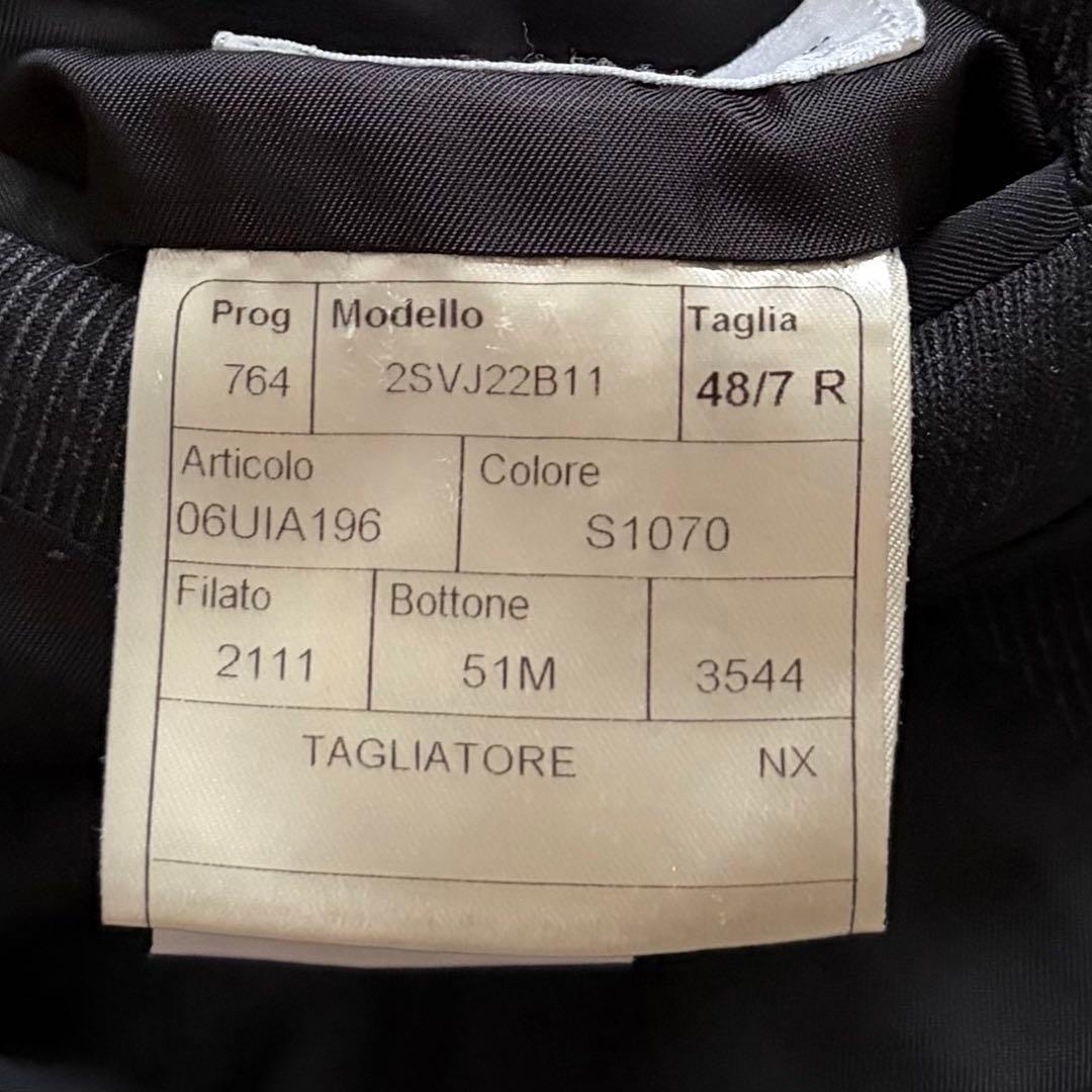 <美品>TAGLIATORE ヴェスビオ ダークグレー ウールスーツ サイズ48