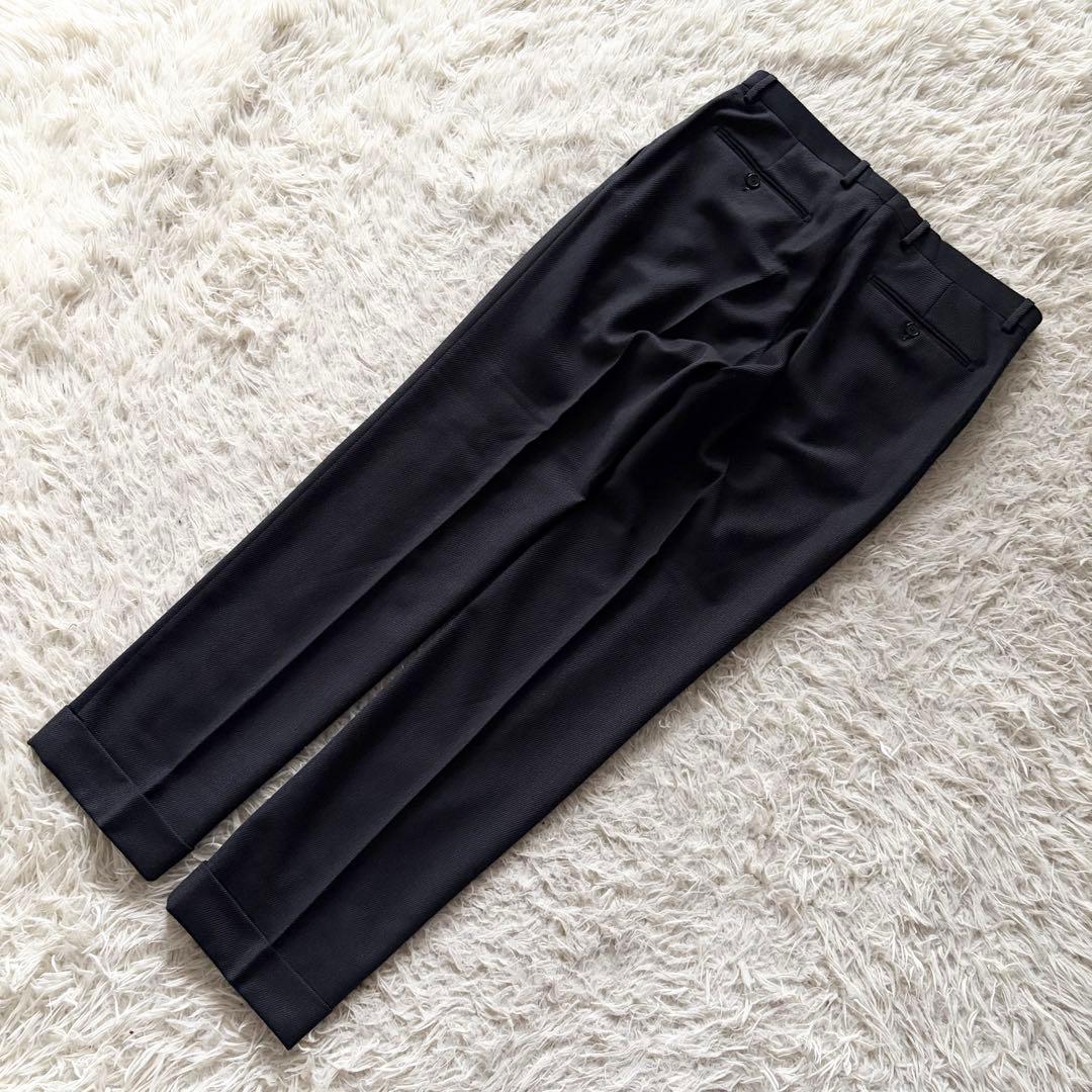 <美品>TAGLIATORE ヴェスビオ ダークグレー ウールスーツ サイズ48