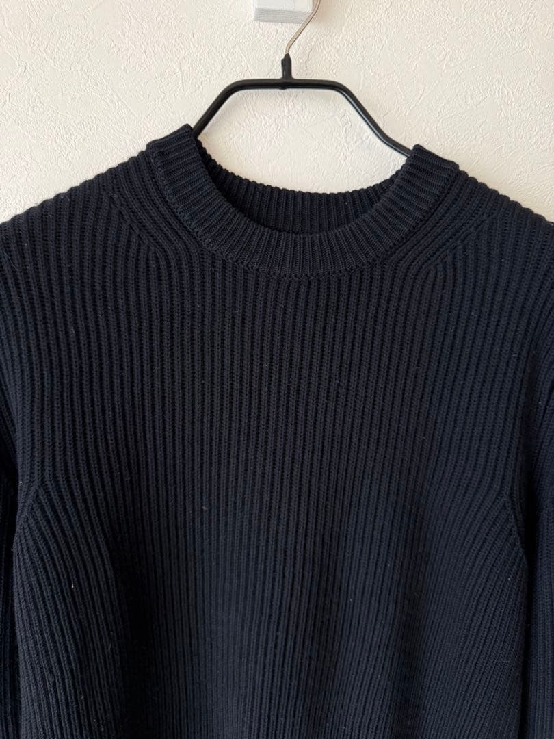 オーラリー　AURALEE 17aw リブニット　サイズ4 ブラック