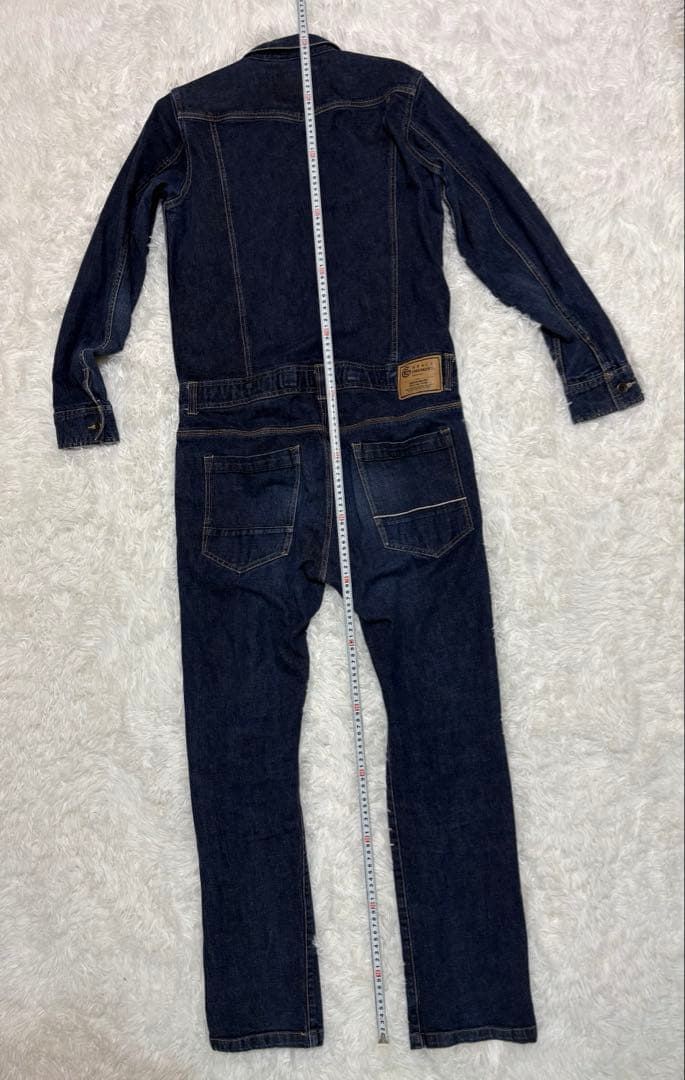 GRACE ENGINEER ストレッチデニムつなぎ 濃紺 LL 美品