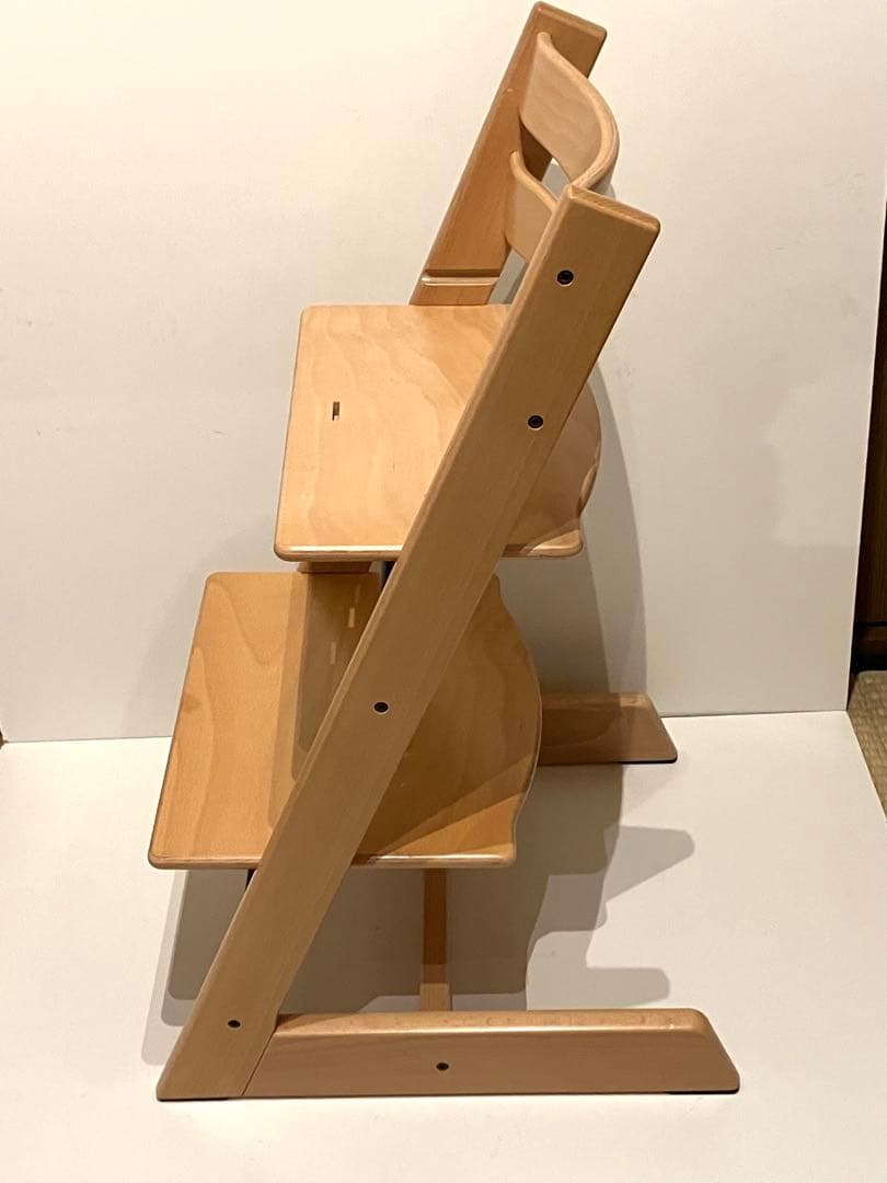 【美品】新型 ストッケ トリップトラップ ナチュラル シリアルナンバー4 ②