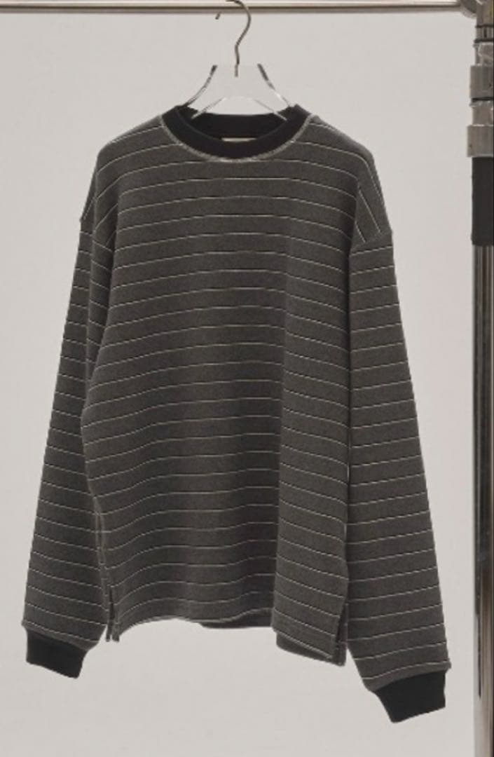 todayful Border Long T-shirts グレー