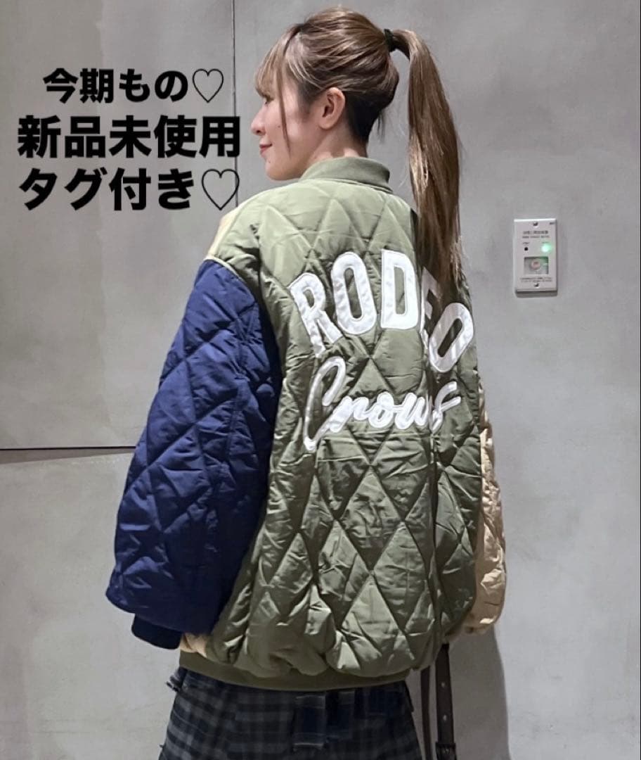 ロデオクラウンズ GYDAキルティングフードブルゾン アウター 大きいサイズ原宿