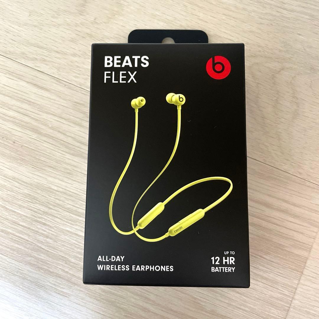 Beats Flex ワイヤレスイヤフォン ユズイエロー