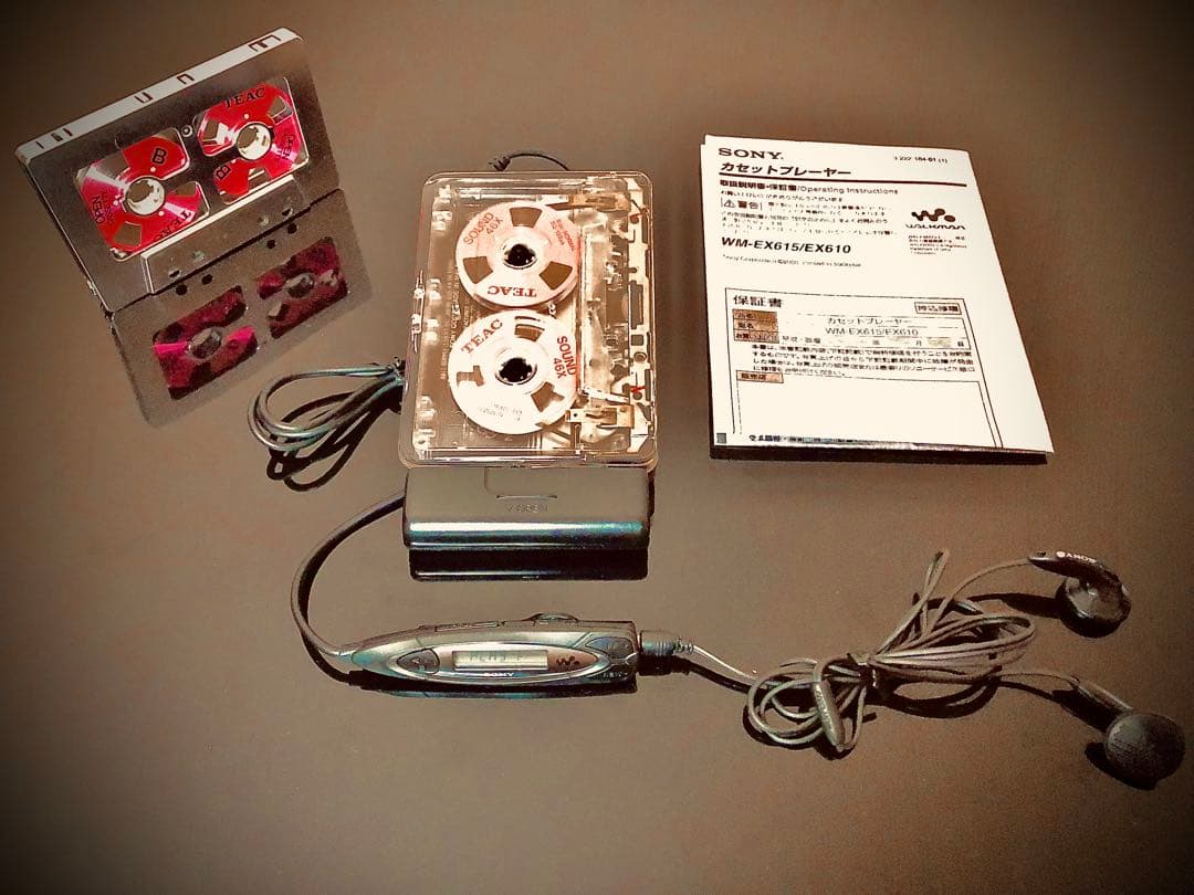 カセットウォークマンSONY WM-EX610透明カバー「整備済み、完動超美品」