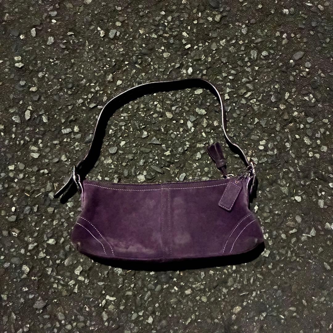 r*様 00's archive old coach suède hand ba
