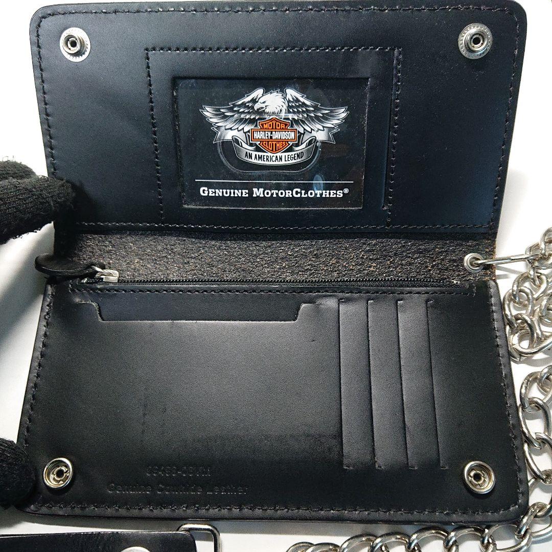 Harley-Davidson ブラックレザー ウォレットチェーン