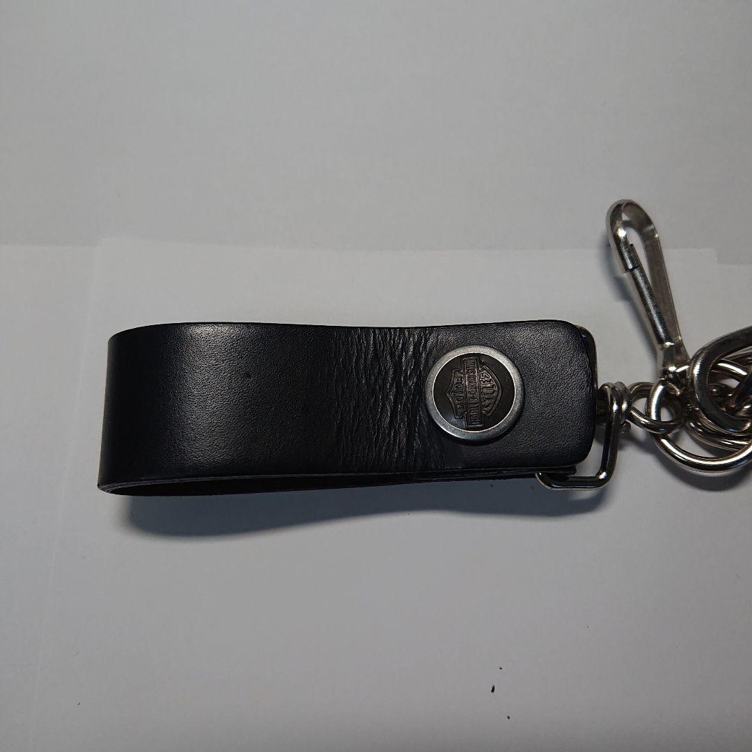 Harley-Davidson ブラックレザー ウォレットチェーン