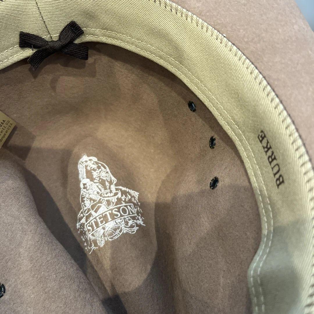 ベージュ ウール カウボーイハット　ステットソン