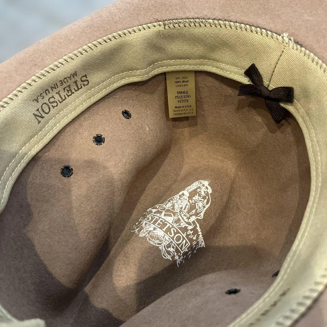 ベージュ ウール カウボーイハット　ステットソン