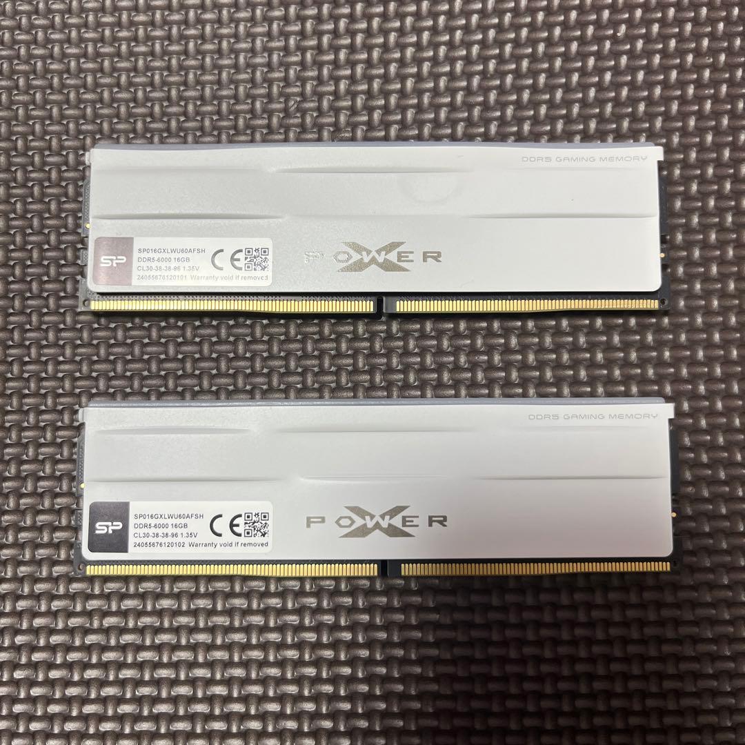 シリコンパワー DDR5-6000 (16GB×2) 32GB