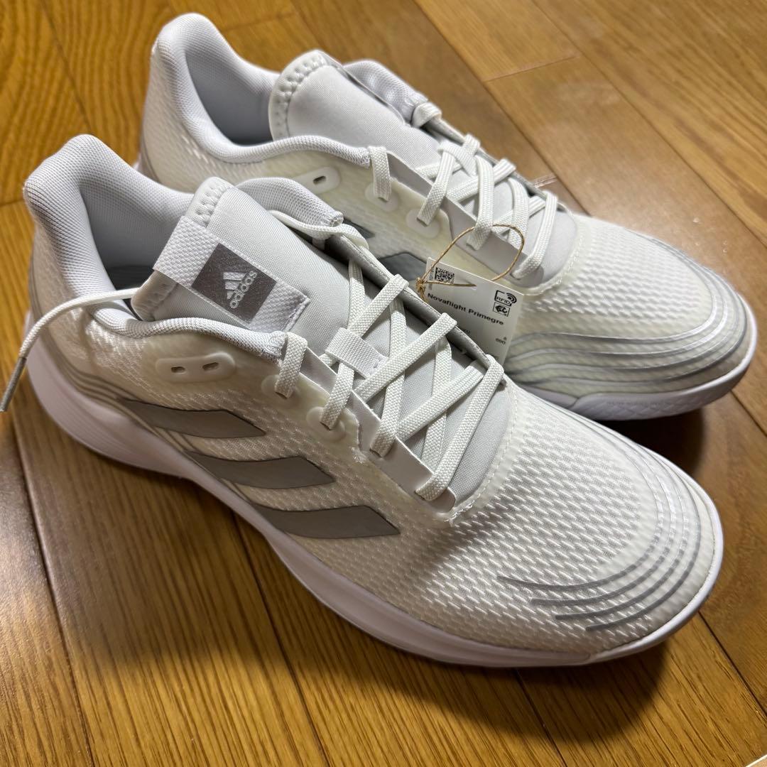 【レディース】adidas バレーボールシューズ ホワイト 26.5㎝