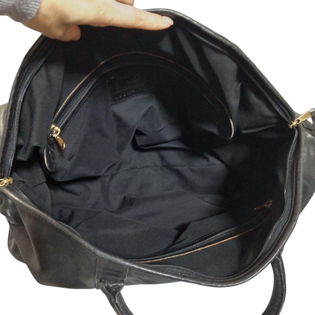 オールドコーチ ボストンバッグ オールレザー COACH ブラック