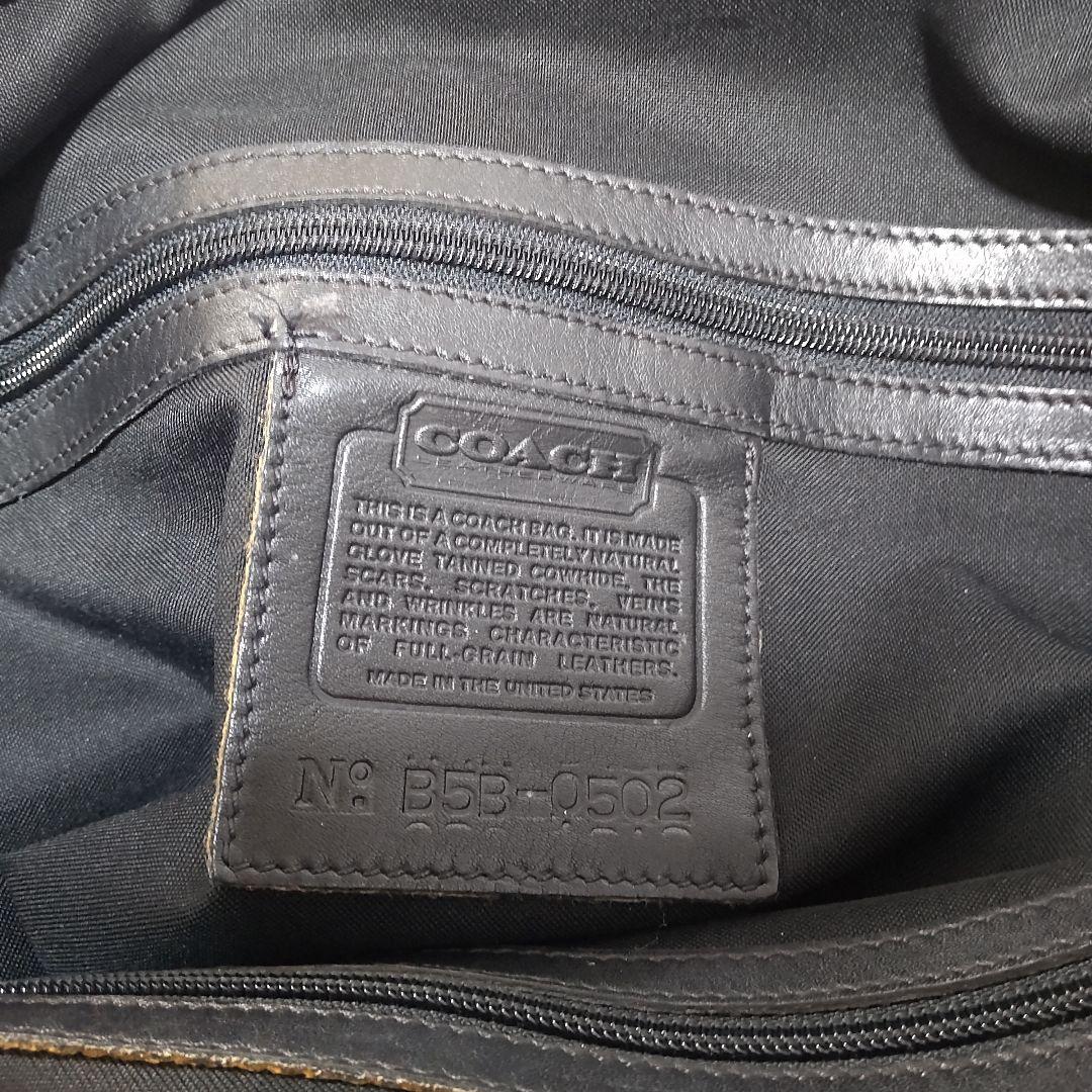 オールドコーチ ボストンバッグ オールレザー COACH ブラック