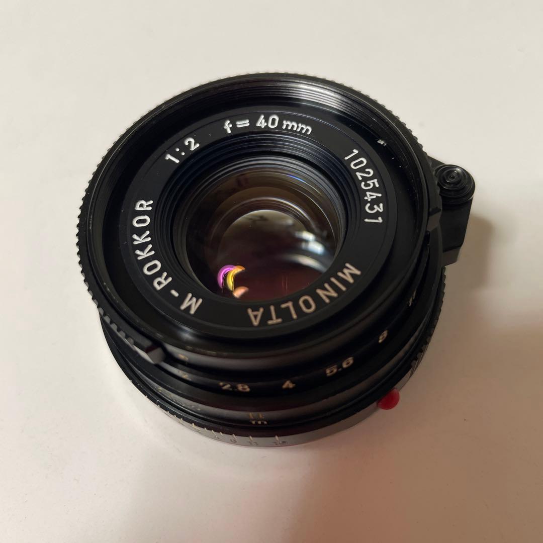 MINOLTA M-Rokkor 40mm f/2レンズ