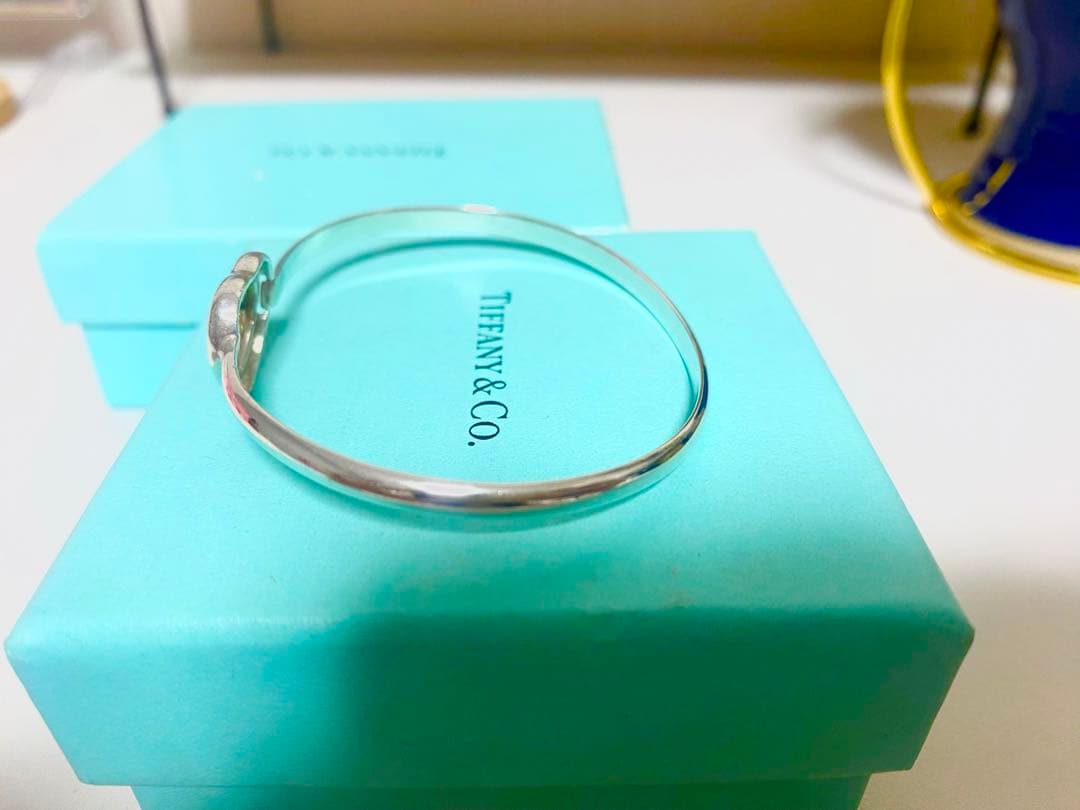 Tiffany&Co ティファニー リボン ハート バングル