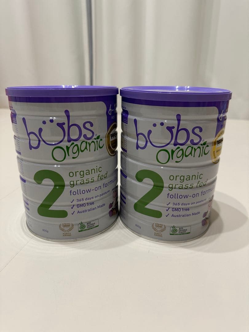 bubs organic フォローオンフォーミュラ 2缶セット