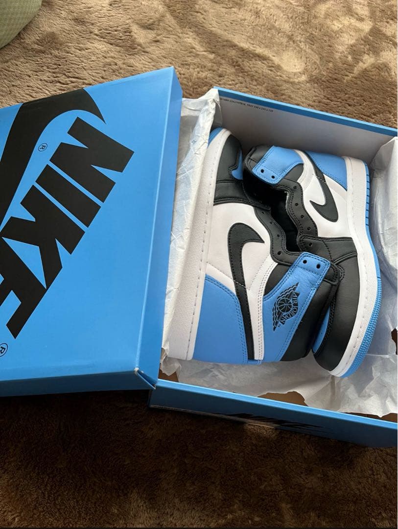 ナイキ エアジョーダン 1 ハイ ユニバーシティブルー27.5cm 新品タグ付き