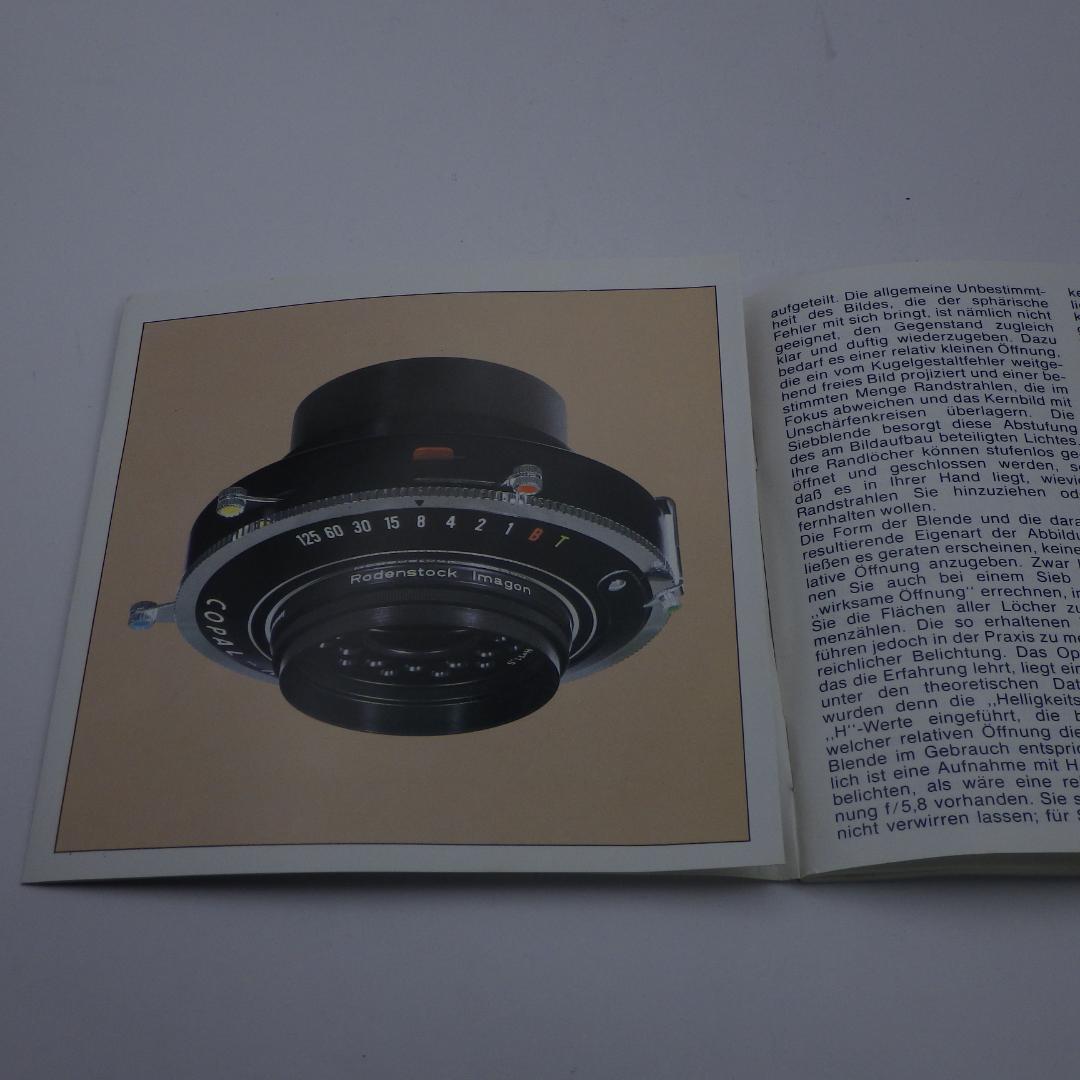 Rodenstock IMAGON レンズ説明書　中古美品
