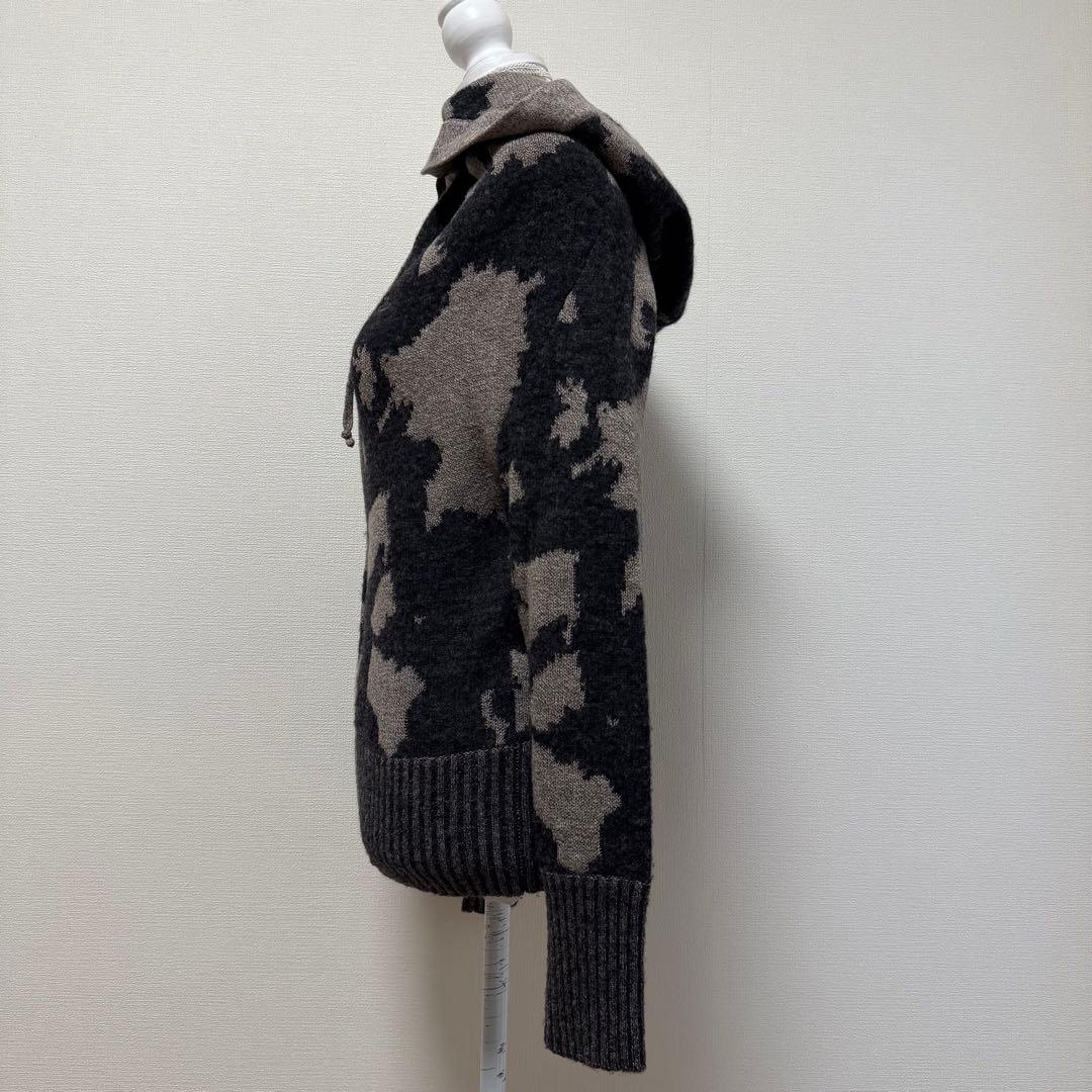 ヴィヴィアンウエストウッド　パーカー　オーブ刺繍　変形　アシメ　ウール系　M